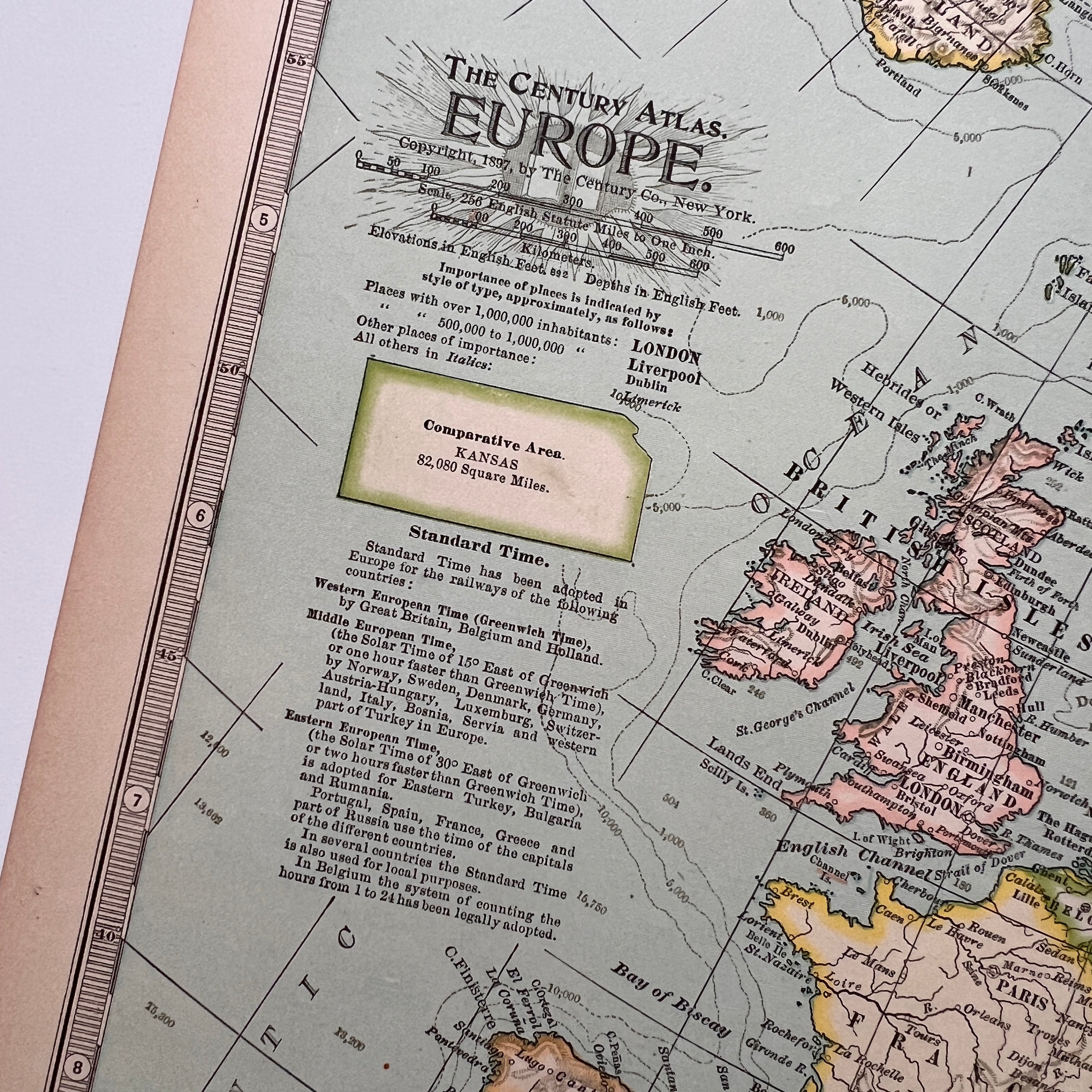 1897 - Map of Europe – Honey Bee Mill