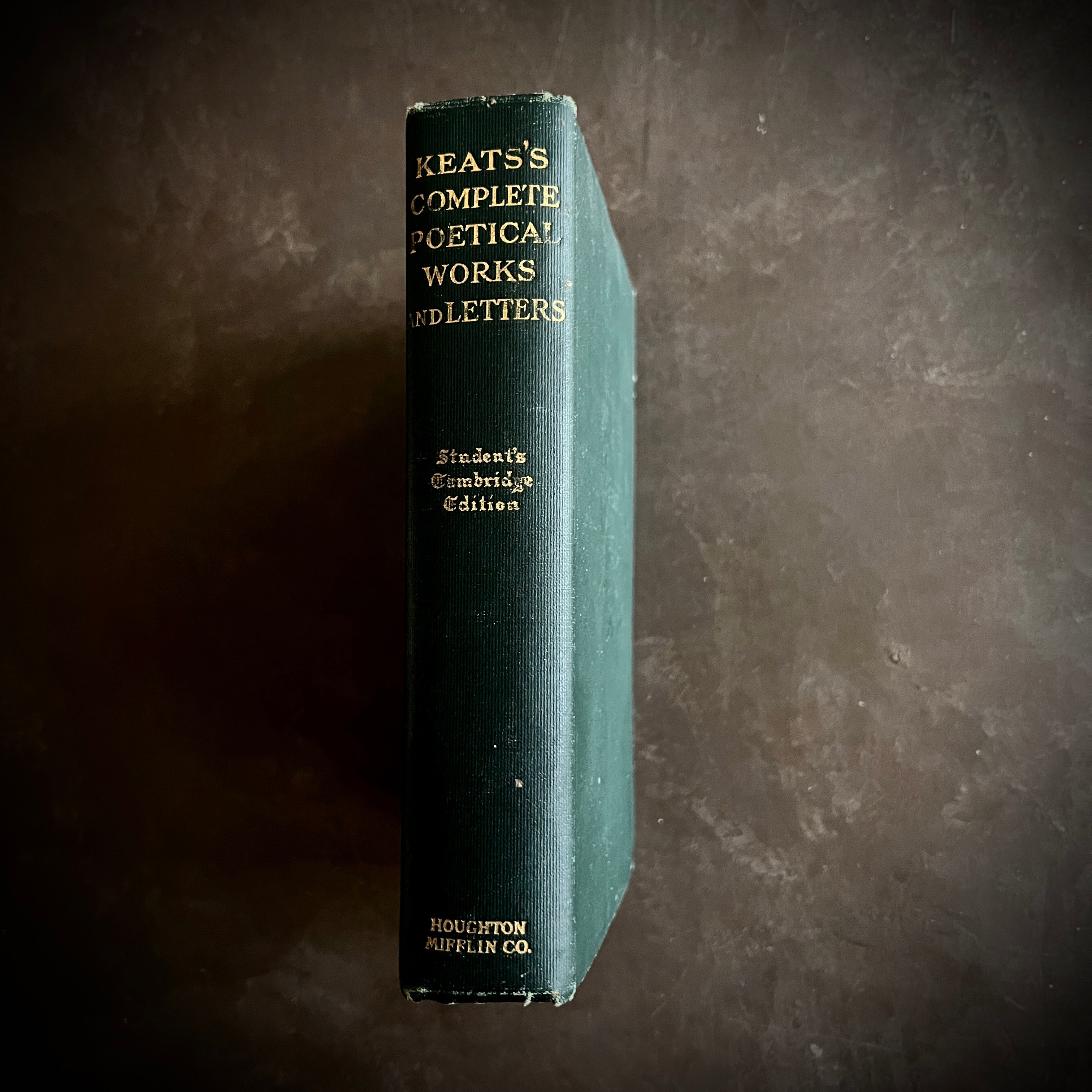 1899 - The Complete Poetical Works and Letters of John Keats