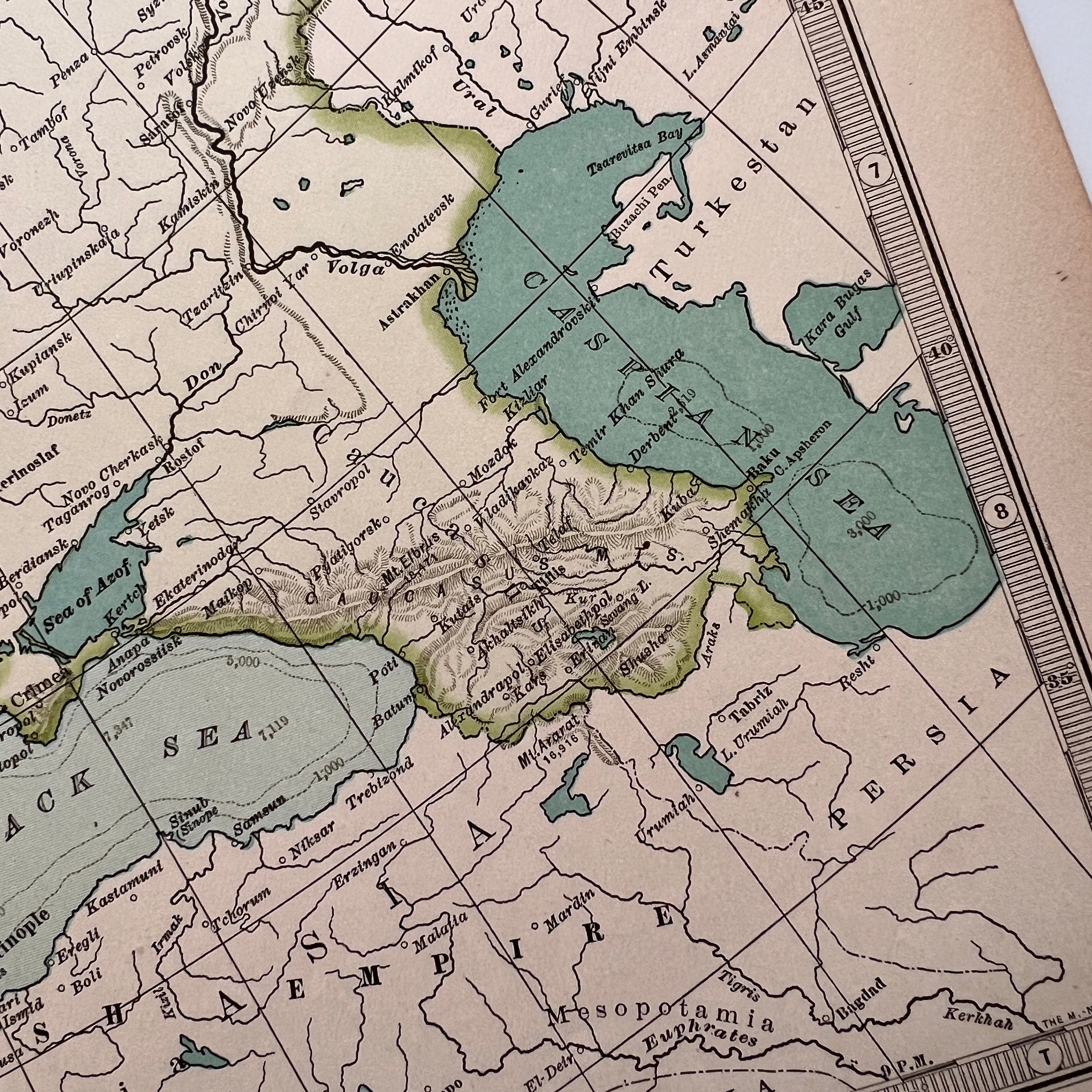 1897 - Map of Europe – Honey Bee Mill