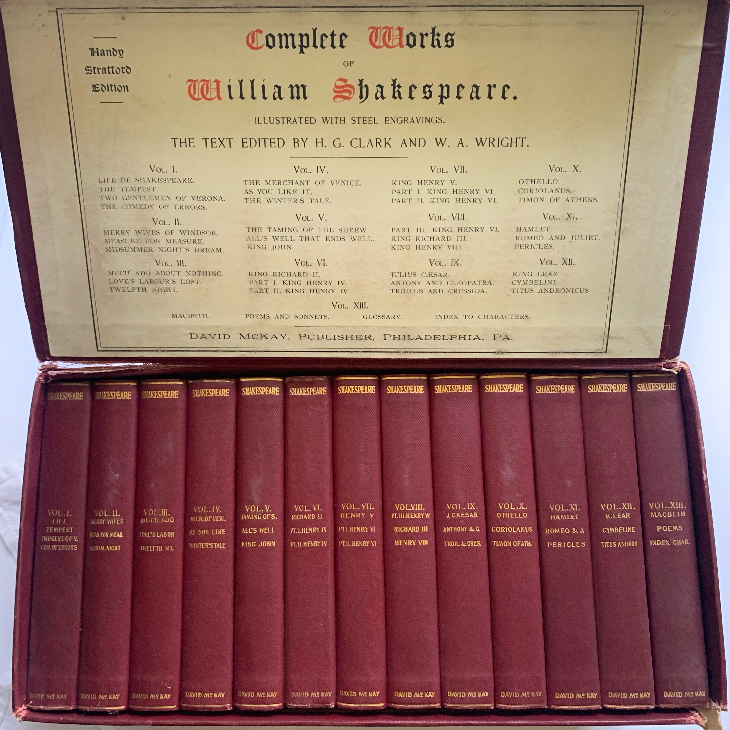 c.1880-1900 - The Complete Works Of William Shakespeare – Honey