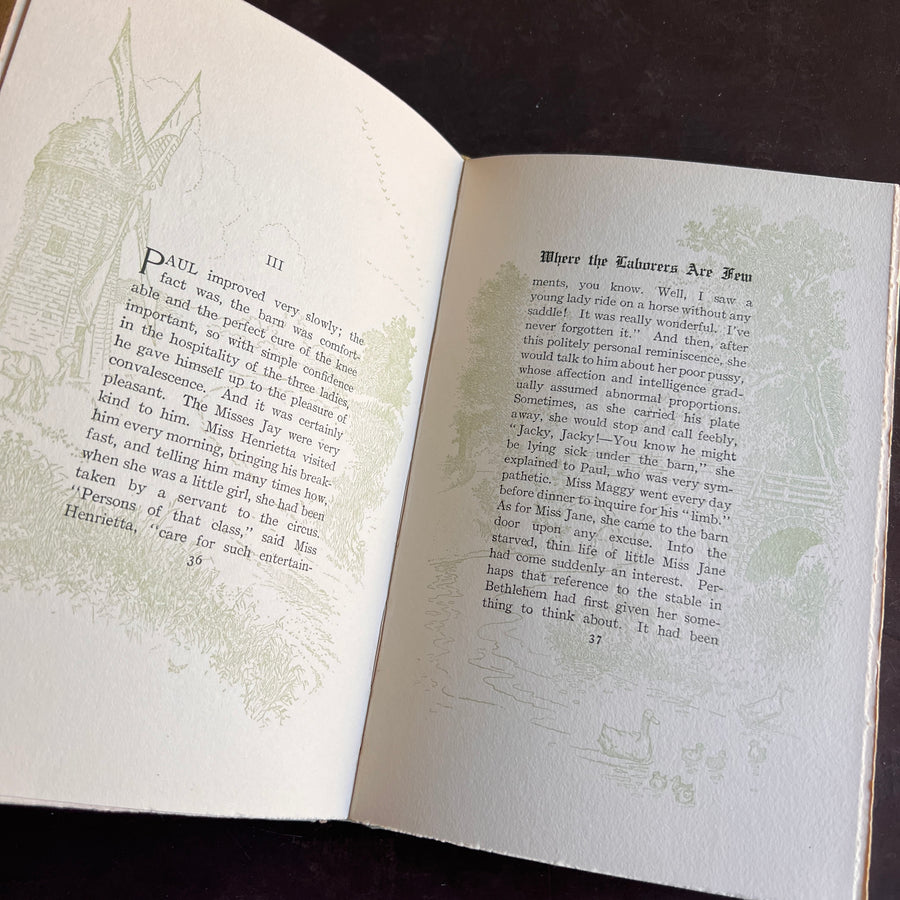 When the Laborers Are Few By Margaret Deland (1909) | Illustrated | Harper Edition| Art Nouveau Cover