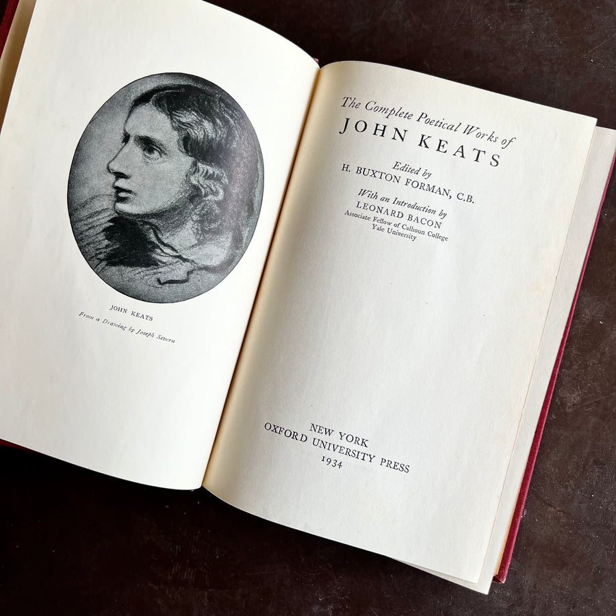 1934 - The Complete Poetical Works of John Keats