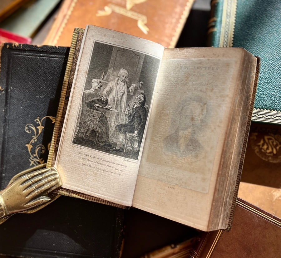 The Letters of the Late William Cowper, Esq. to His Friends | Regency Full Calf Gilt Binding | London, 1820 | Small Octavo