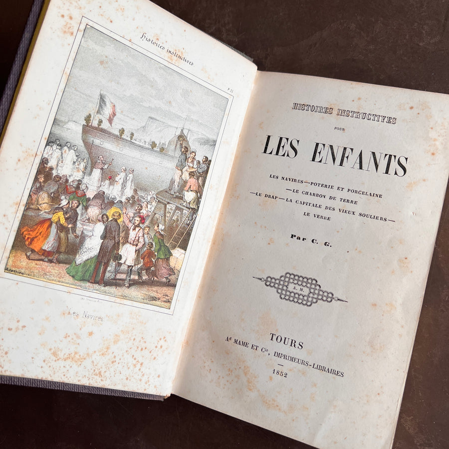 Histoires Instructives pour les Enfants | 1852 | Hand-colored Illustrations