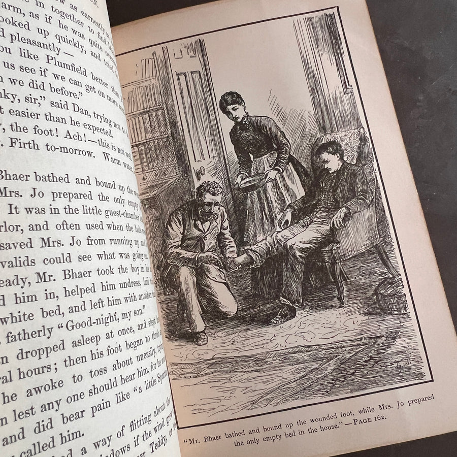 Little Men (1882) by Louisa May Alcott — Illustrated Roberts Brothers Edition — Decorative Victorian Binding
