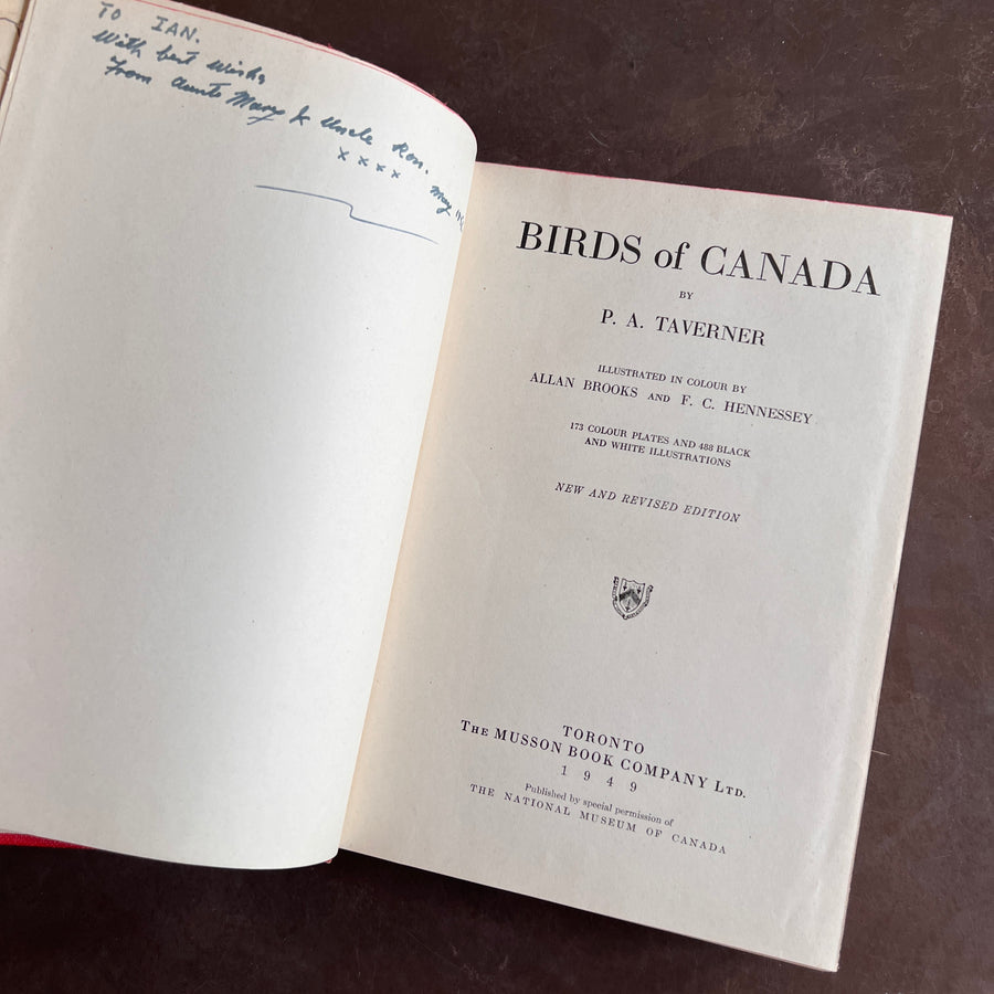 Birds of Canada by P.A. Taverner (1949 Revised Edition)