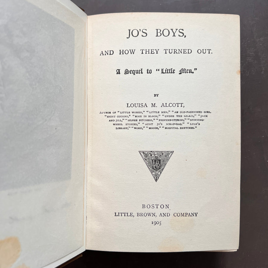 1905 - Louisa M. Alcott’s - Jo’s Boys