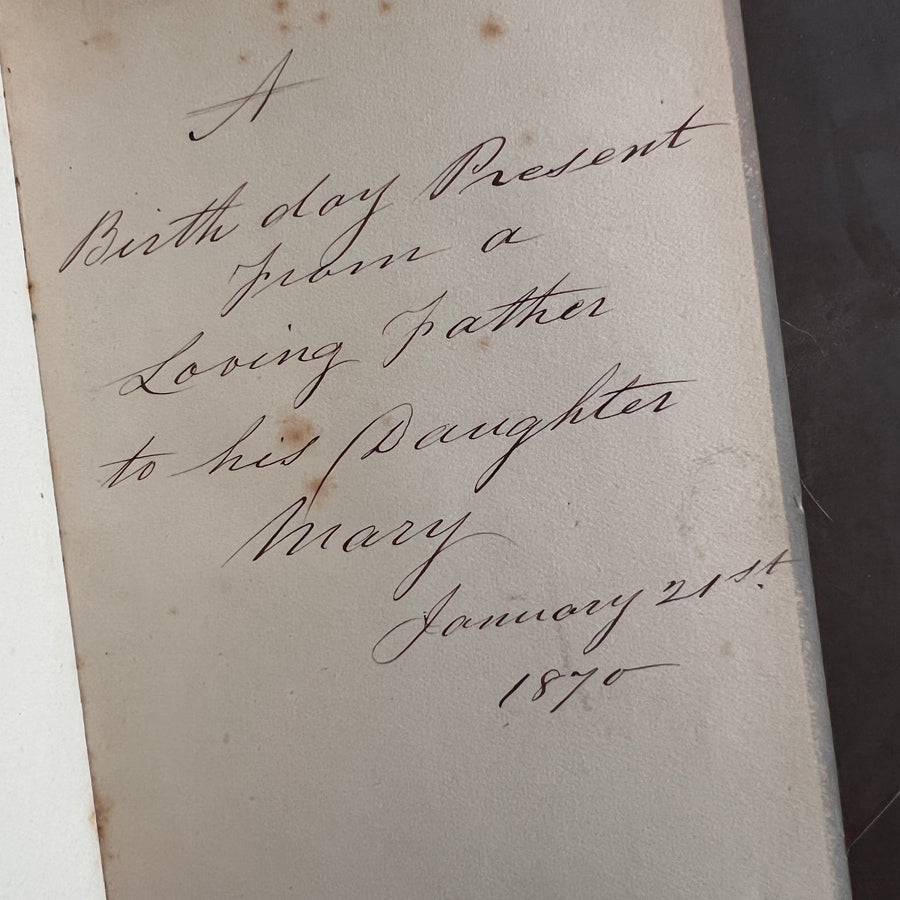 The Holy Grail & Other Poems by Alfred Tennyson(1870) – Fine Binding with Fore-Edge Painting | Strahan & Co., London