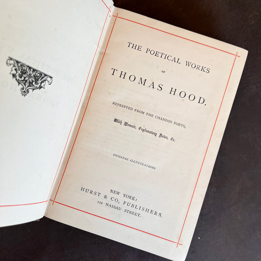c.1880 - The Poetical Works of Thomas Hood