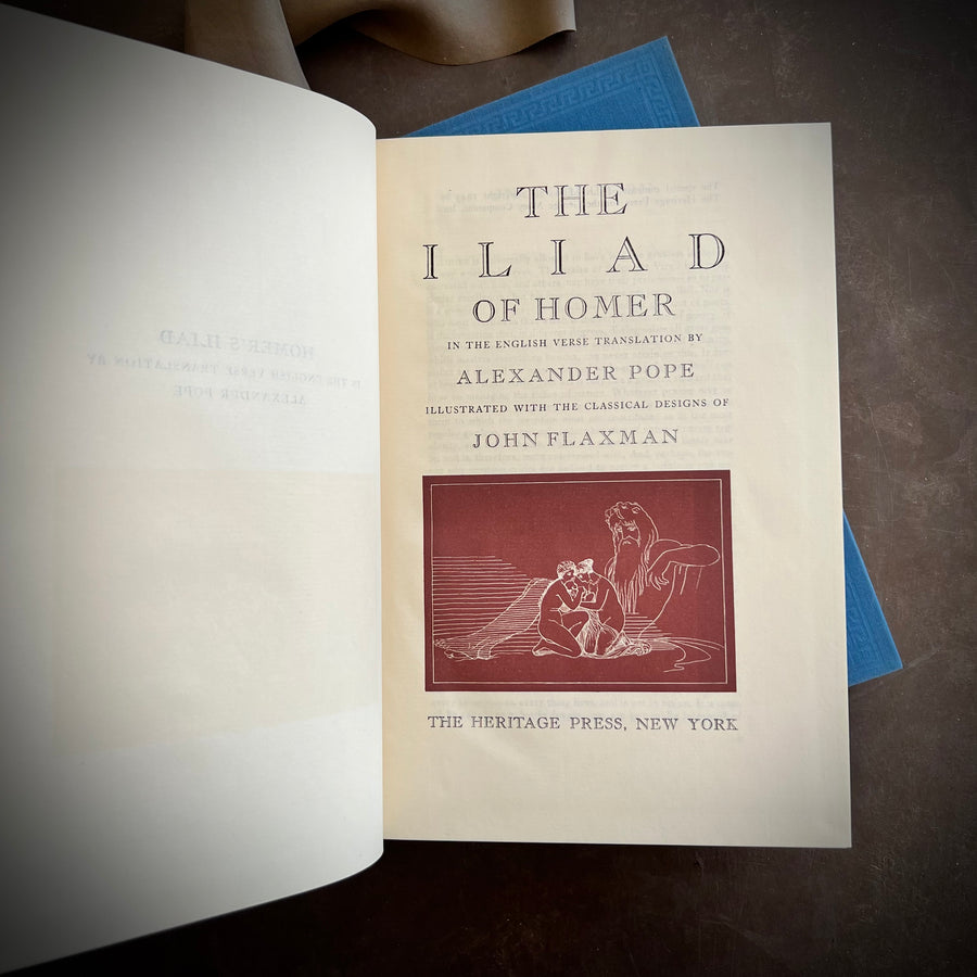 1943,1942 - The Iliad of Homer & The Odyssey of Homer, The Heritage Press