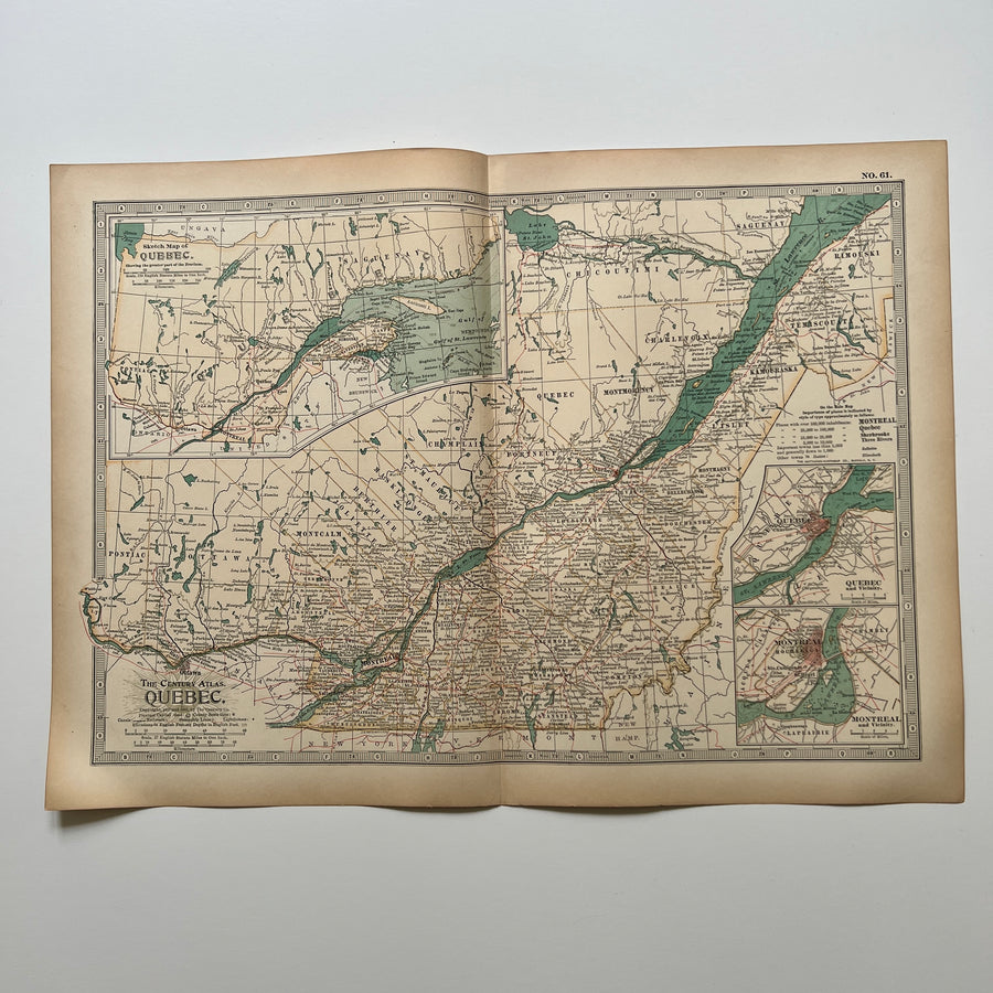 1902 - Map of Quebec