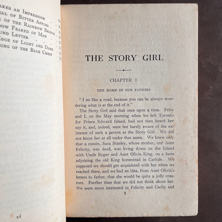 1911 - The Story Girl, First Edition