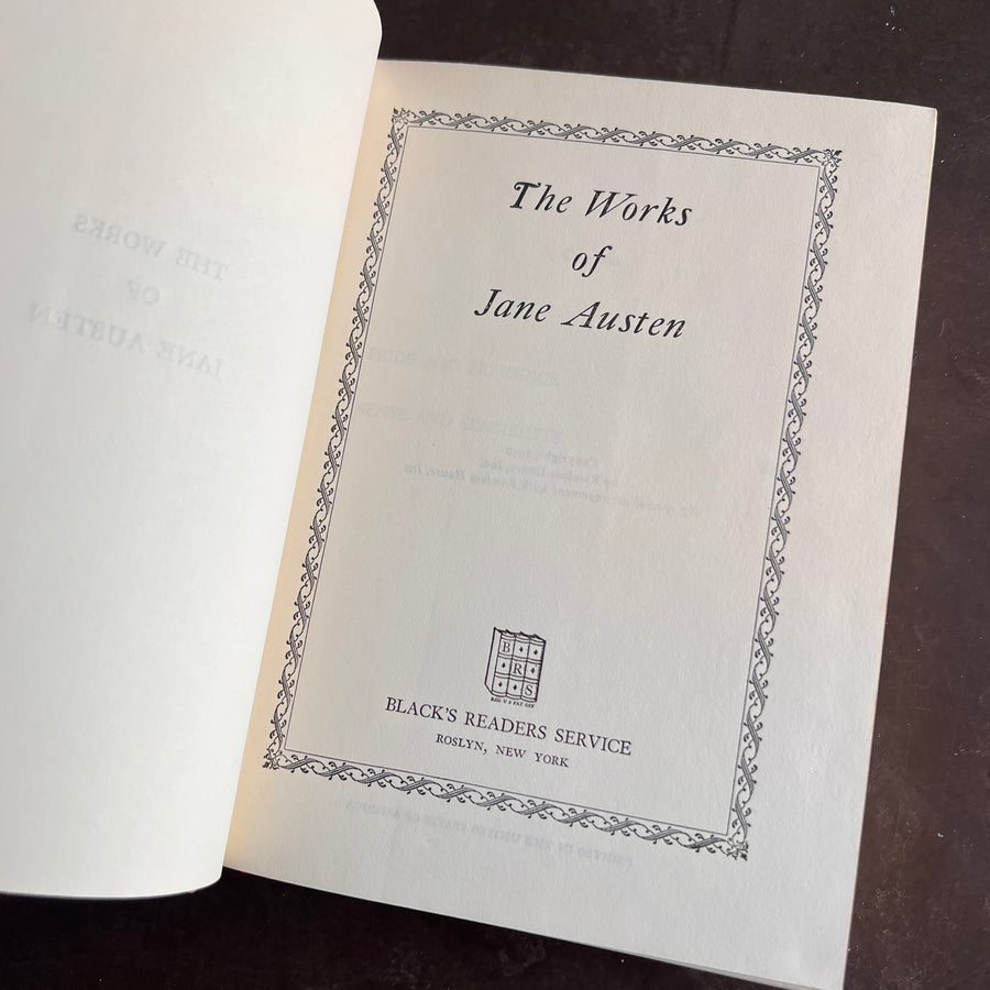 The Works of Jane Austen; Pride and Prejudice & Sense and Sensibility (1950)