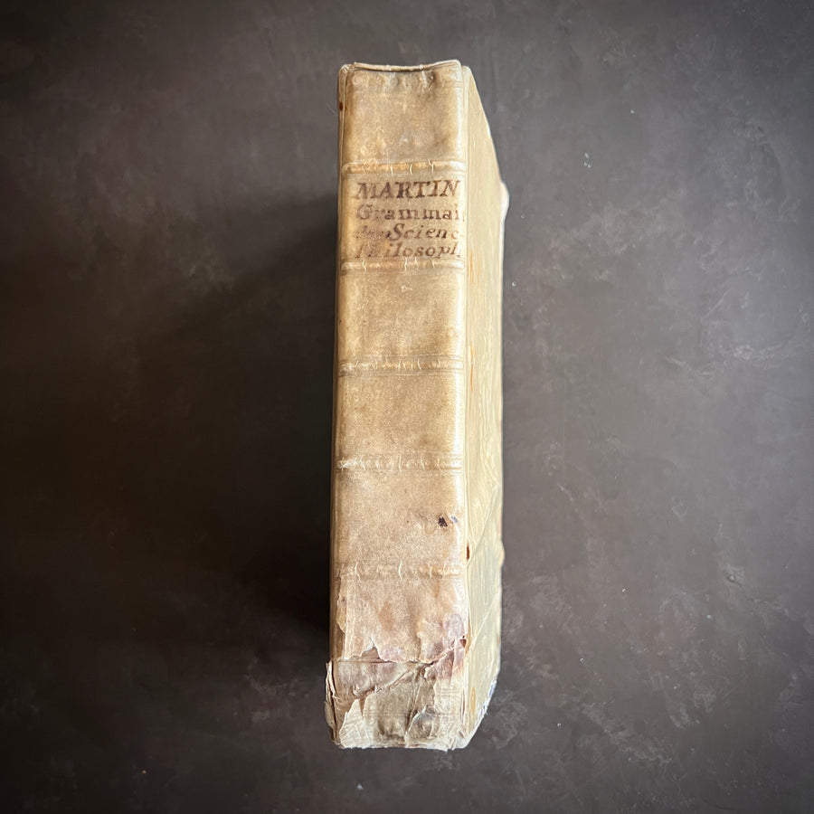 1756 Grammaire des Sciences Philosophiques — Vellum-Bound Scientific Encyclopaedia with Newtonian & Copernican Fold-Out Plates