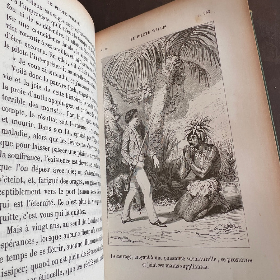 Le Pilote Willis by Adrien Paul | 1865 Complete 2-Volume Set | Illustrated