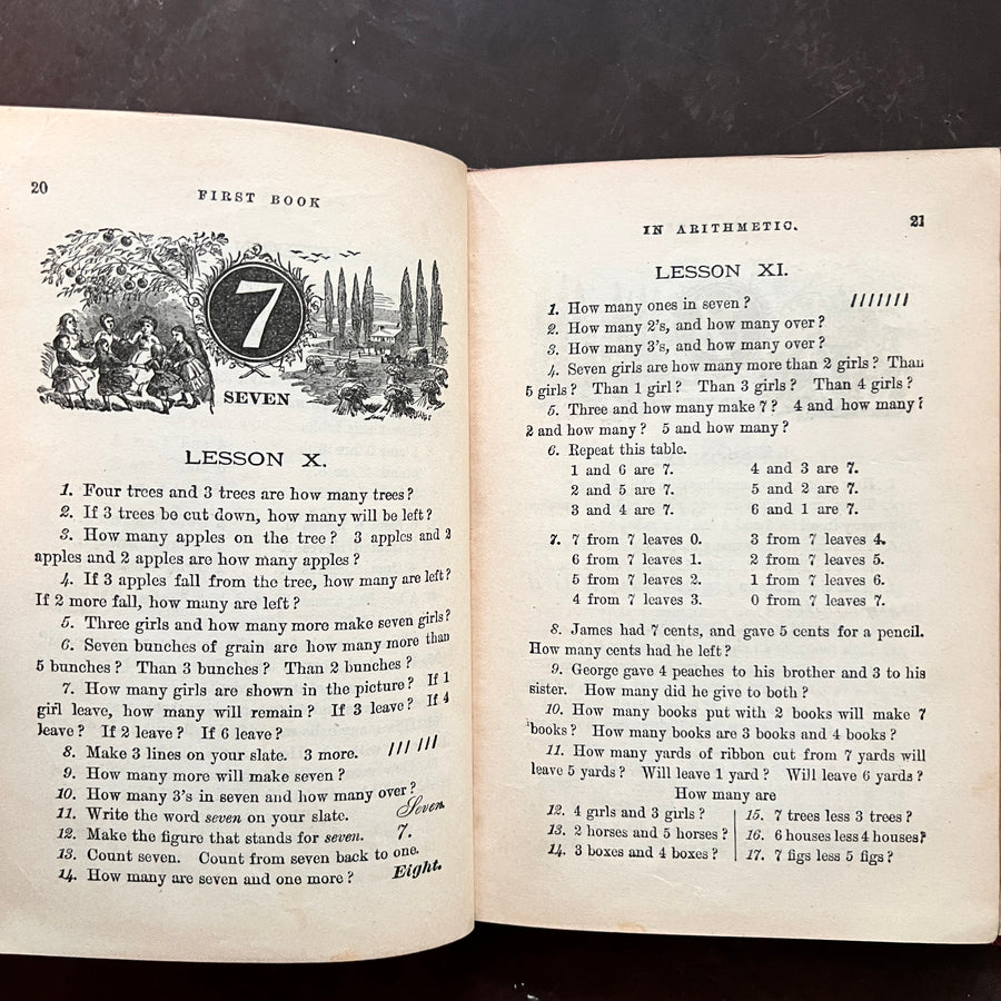 1874 - Robinson’s Shorter Course, First Book of ArIthmetic