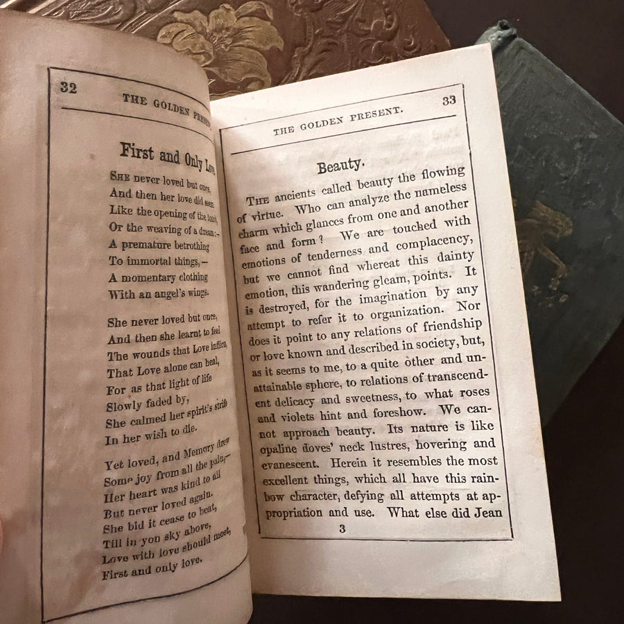 Victorian Miniature Books – 19th-Century Gilt Gift Volumes of Poetry & Sentiment (1840s)