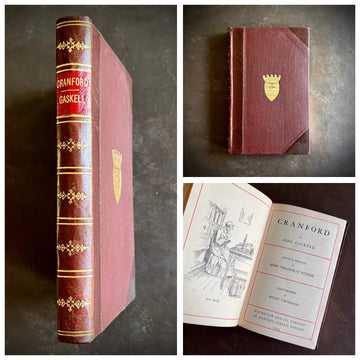 Cranford by Mrs. Gaskell | 1924 Macmillan Edition, School Prize Binding, Illustrated by Hugh Thomson