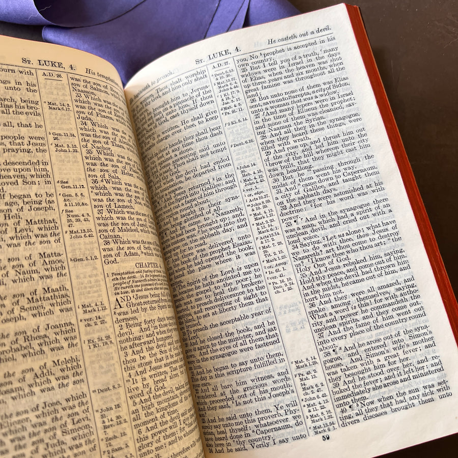 The Holy Bible — King George V Coronation Edition (1911) | Fine Leather Royal Presentation Binding | Eyre & Spottiswode