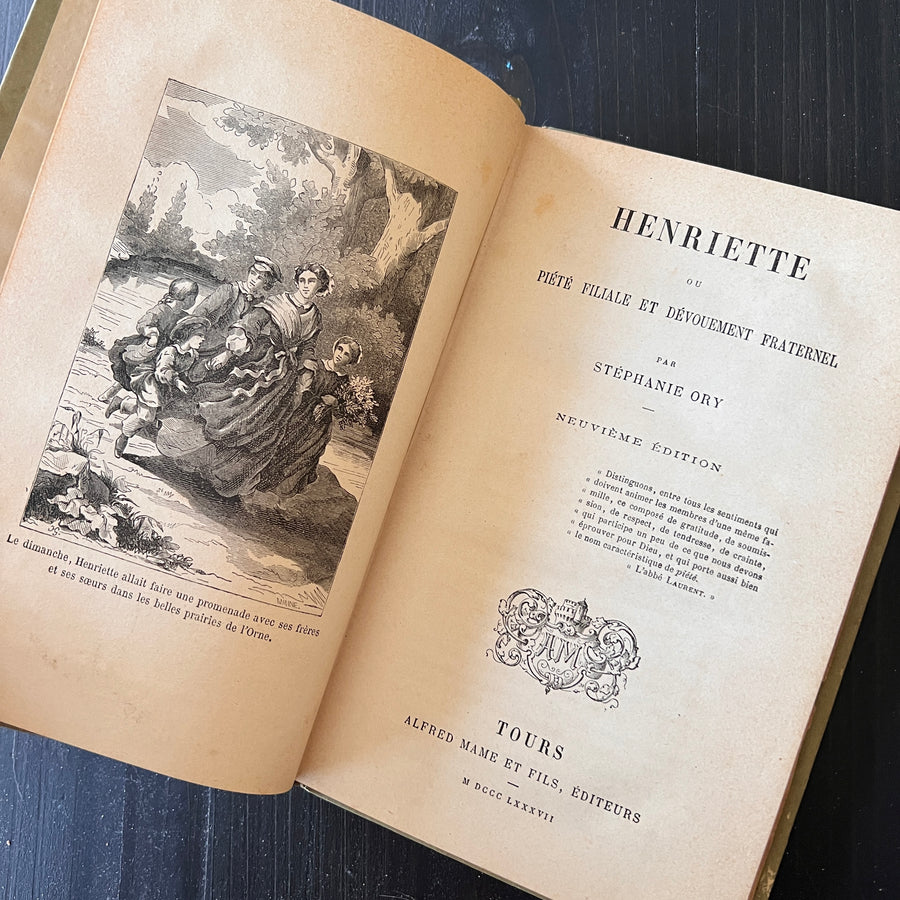 Henriette ou Piété Filiale et Dévouement Fraternel — Bibliothèque de la Jeunesse (1886)
