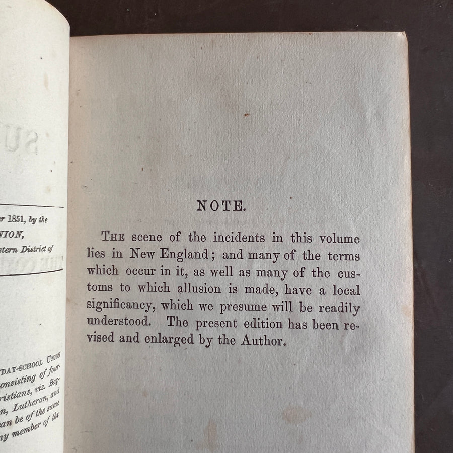 1851 - The Sunny Side, Or The Country Minister’s Wife