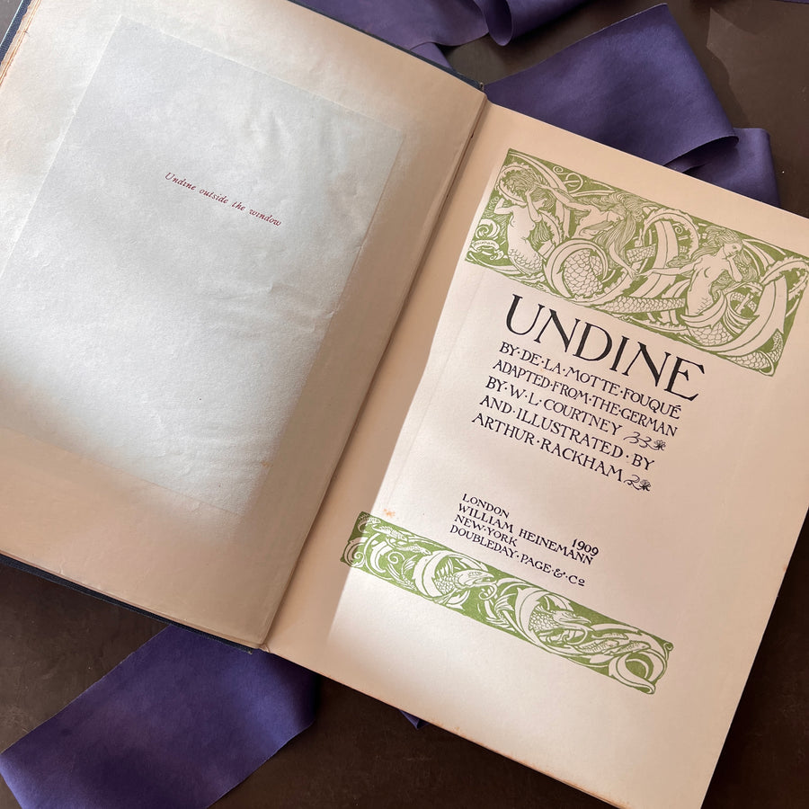 Undine by de la Motte Fouque | 1909 1st Edition | Illustrated by Arthur Rackham