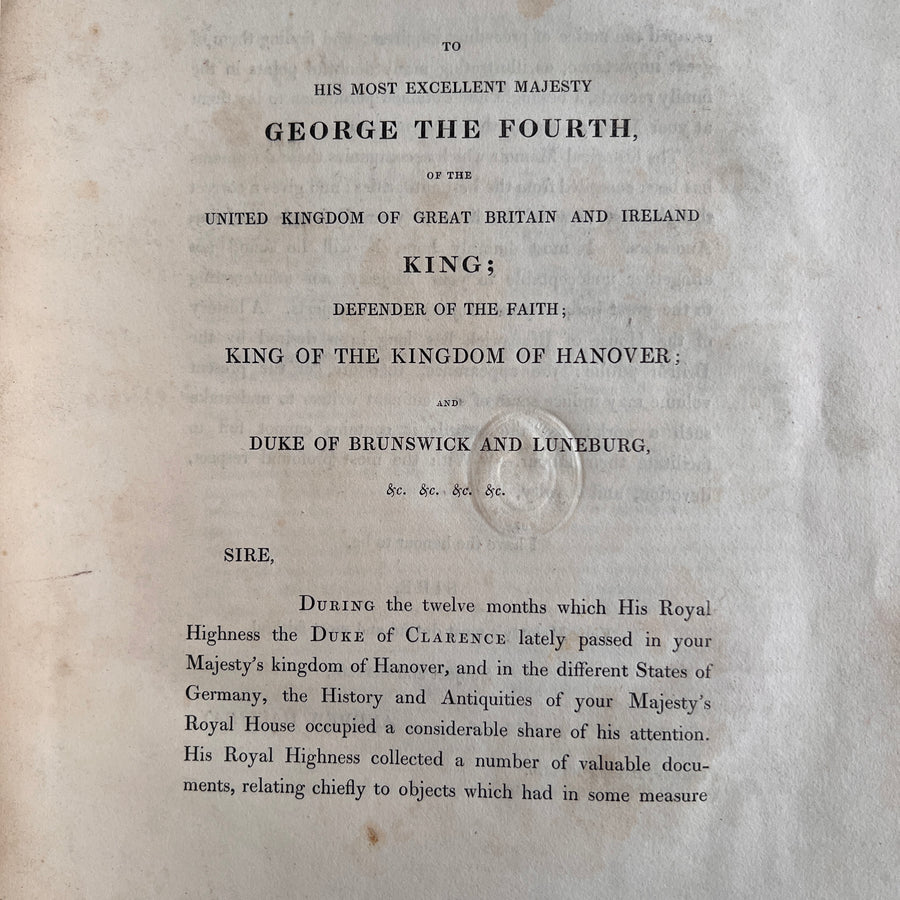 A General History of the House of Guelph or, Royal Family of Britain by Andrew Halliday M.D. (1821), Rare, First Edition | Provenance of King William IV