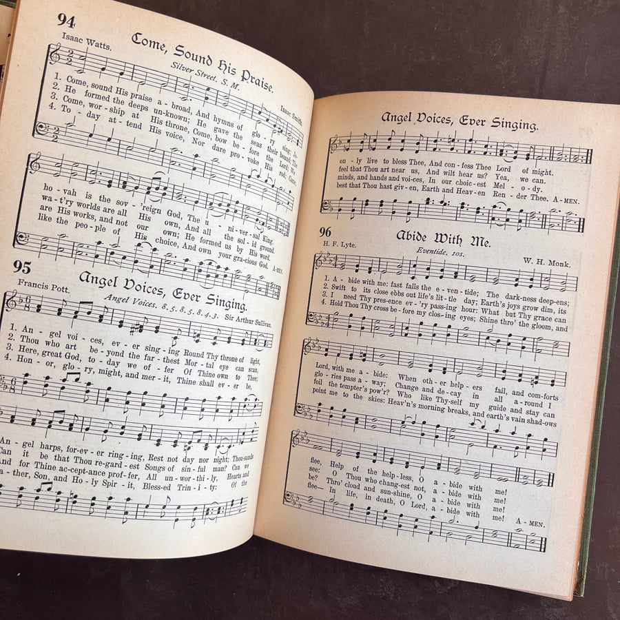 Hymns & Sacred Songs | Antique Hymnal |1918
