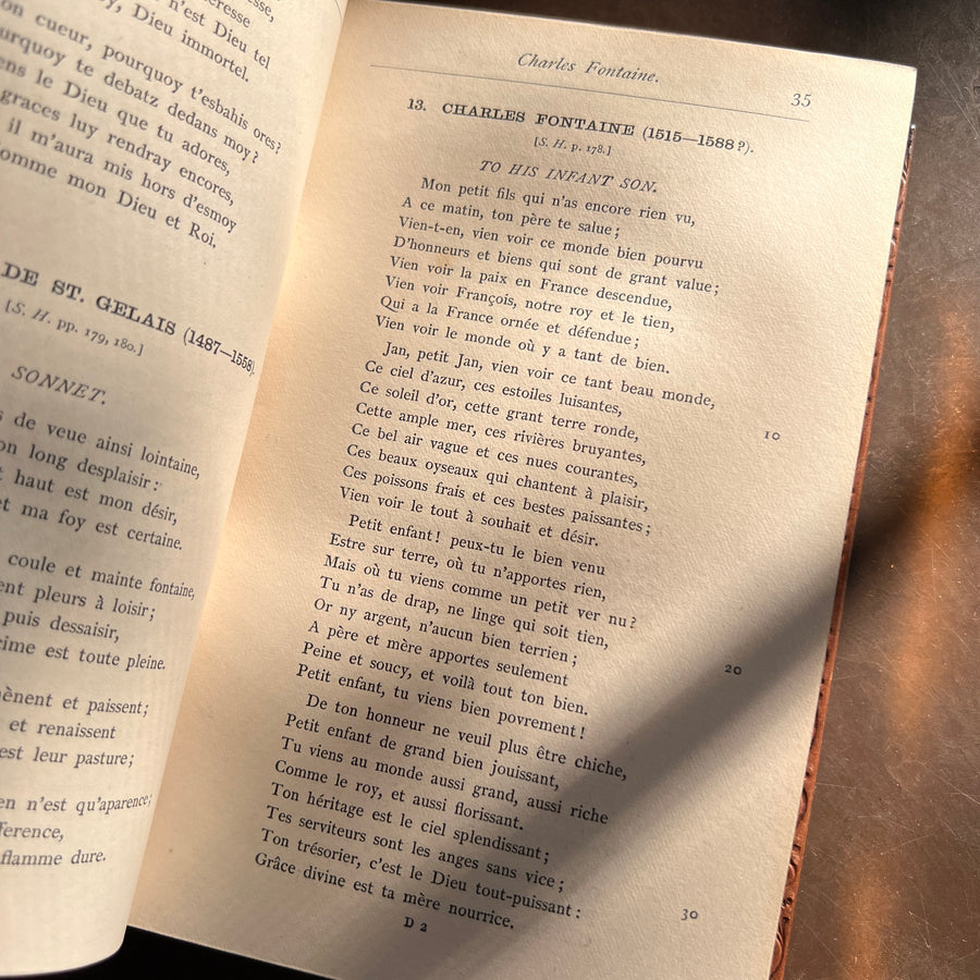 Specimens of French Literature from Villon to Hugo | First Edition | 1883, Clarendon Press Prize Binding