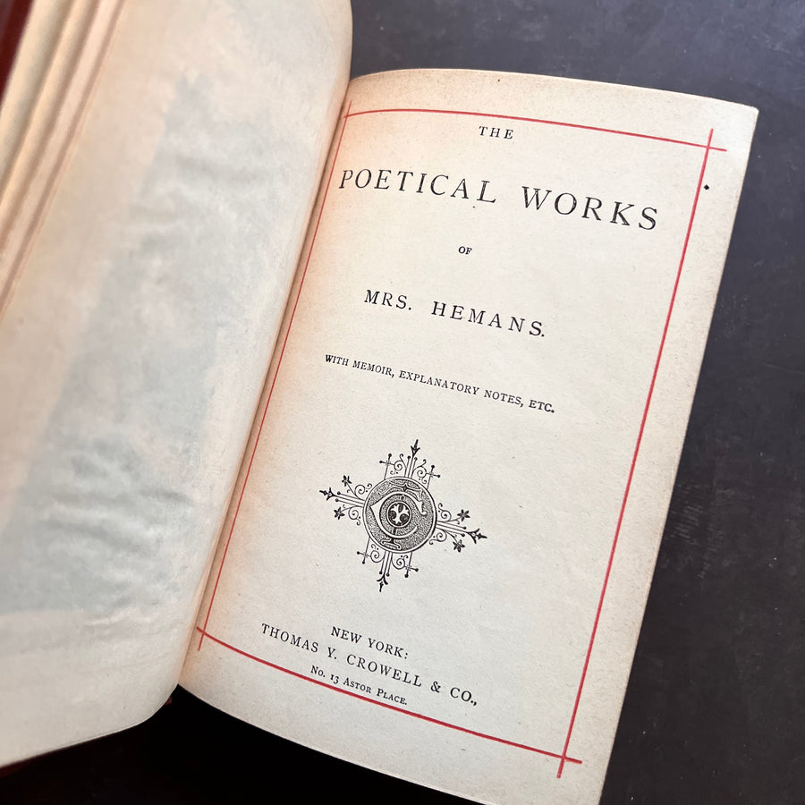 C.1880s - The Poetical Works of Mrs. Hemans