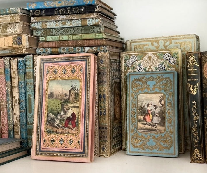 La Guirlande de Houblon, 1859 | Antique French Cartonnage Book