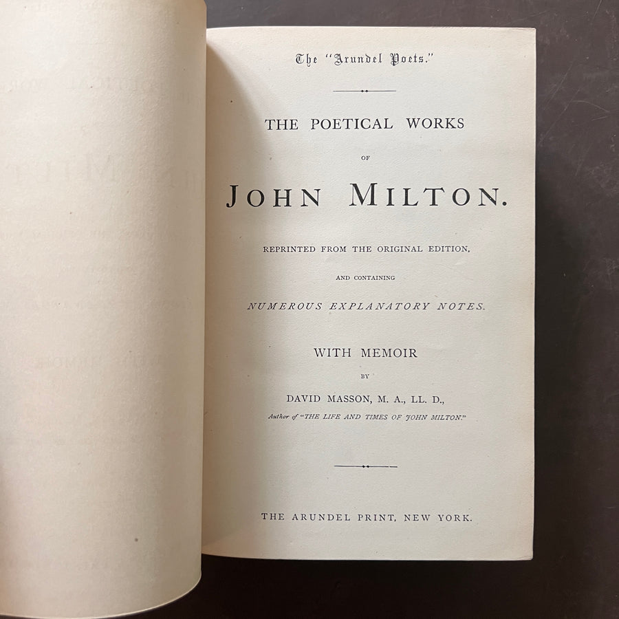 c.1880 - The Poetical Works of John Milton