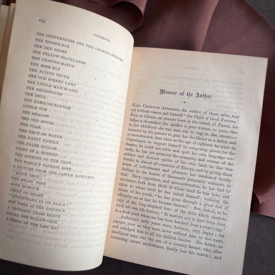 Danish Fairy Legends and Tales by Hans Christian Andersen (1861) | Illustrated | Fine Binding | Marbled Edges | Rare