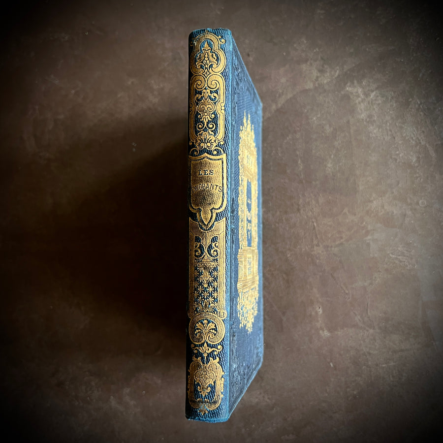 Les Émigrants – Gustave Nieritz | Illustrated | c.1840s-1850s | Gilt Architectural Motif and Gilt Urn to Boards