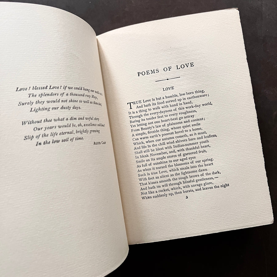 1894 - Because I Love You; Poems of Love, First Edition