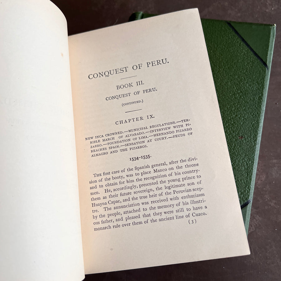 History of the Conquest of Peru — 2 Volume Set (1883)