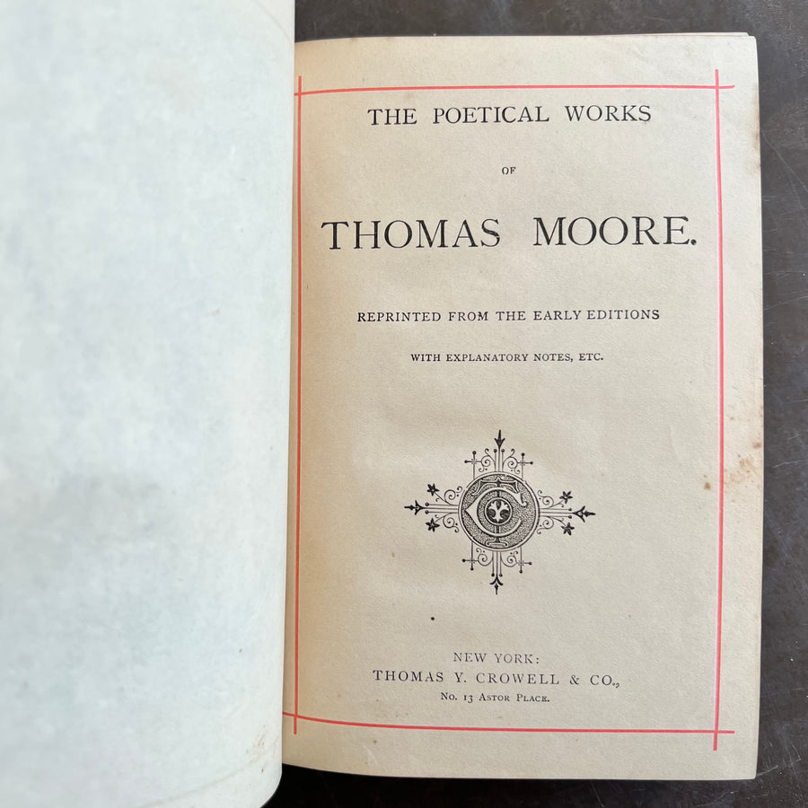 c.1885 - The Poetical Works of Thomas Moore