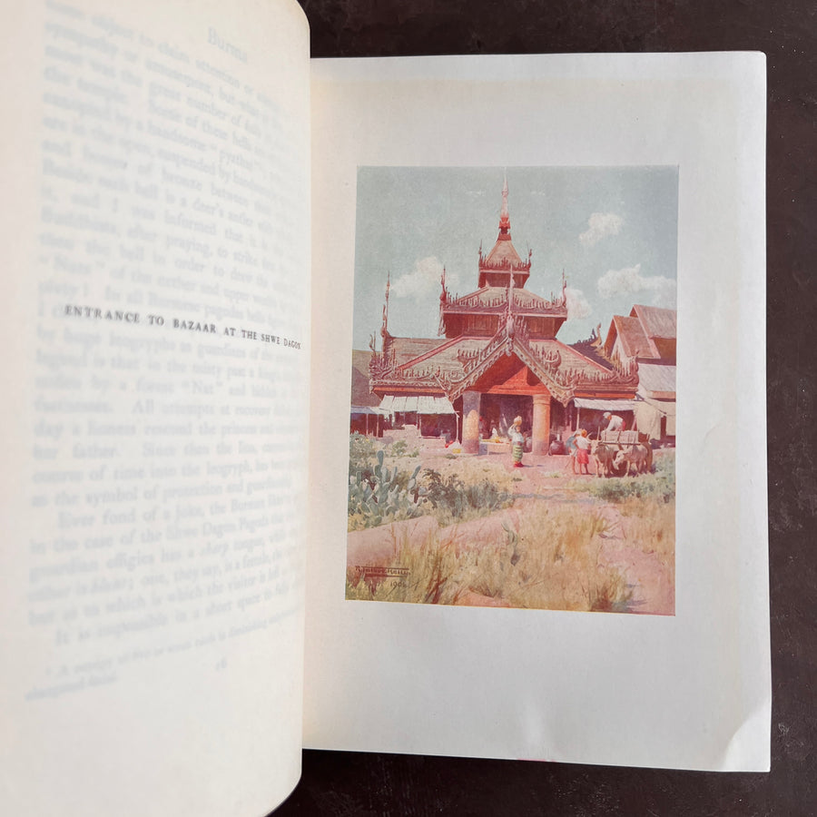Burma Painted & Described by Talbot Kelly | First Edition, 1905 | A & C Black “Peacock Binding