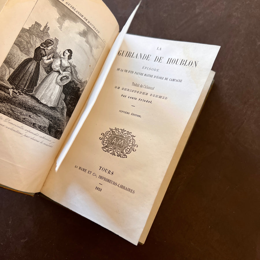 La Guirlande de Houblon, 1859 | Antique French Cartonnage Book