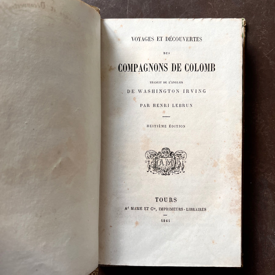 1861 - Voyages Et DeCouvertes Des Compagnons De Colomb