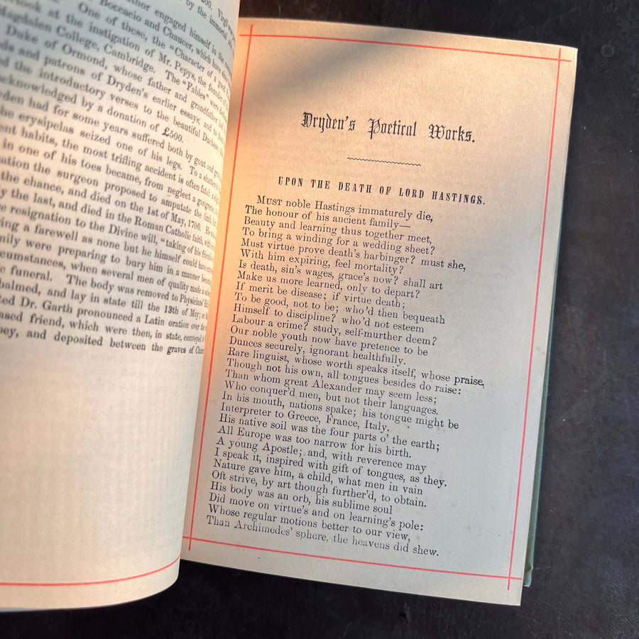 The Poetical Works of Dryden (c.1880s) | Illustrated