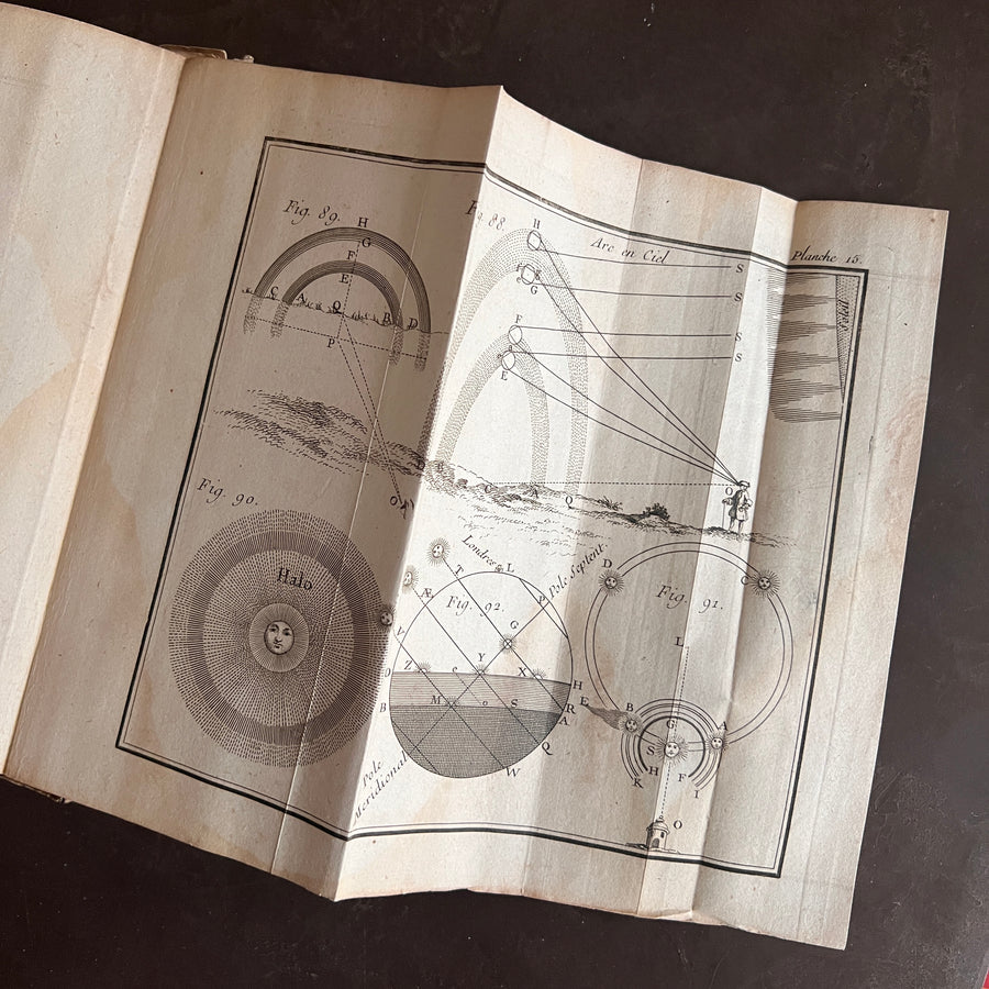 1756 Grammaire des Sciences Philosophiques — Vellum-Bound Scientific Encyclopaedia with Newtonian & Copernican Fold-Out Plates