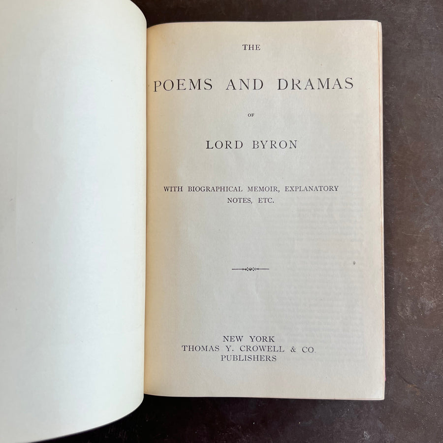 The Poems and Dramas of Lord Byron