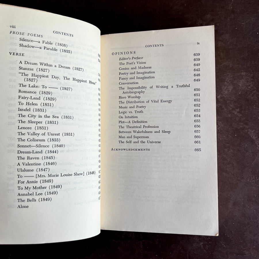 1966 The Portable Edgar Allan Poe – Viking Portable Library – Tales, Poems & Letters