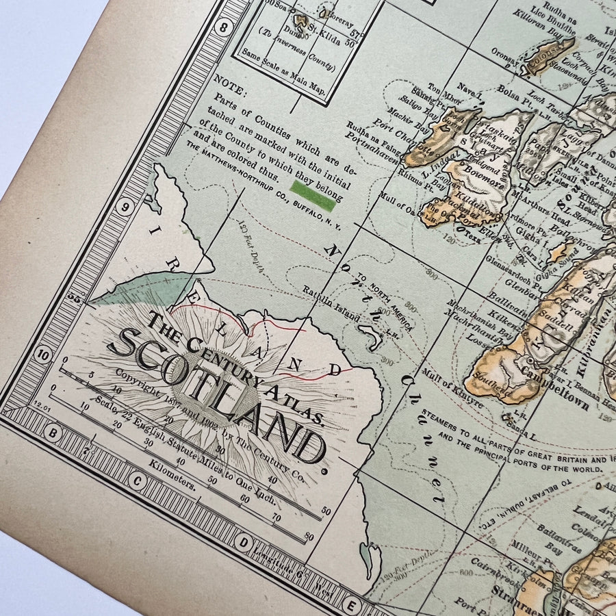 1902 - Map of Scotland