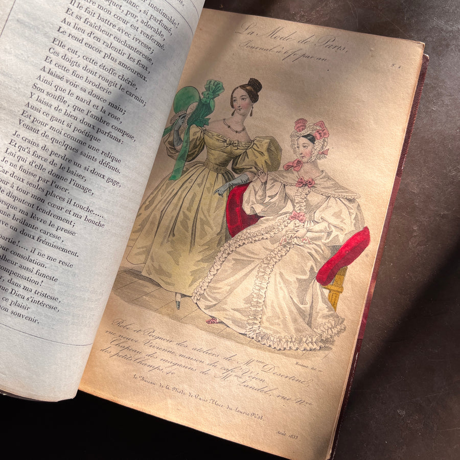 La Mode de Paris: Bulletin Officiel Des Modes (1833-1834) | Hand-Colored Plates