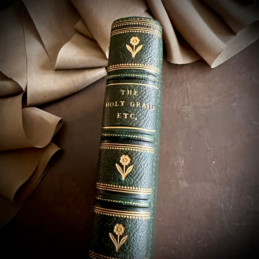 The Holy Grail & Other Poems by Alfred Tennyson(1870) – Fine Binding with Fore-Edge Painting | Strahan & Co., London