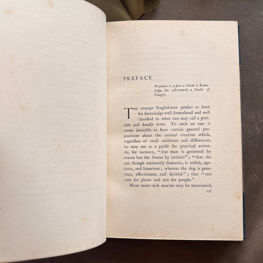 The Soul of a Cat and Other Stories — Margaret Benson (1901) | Fine Custom Binding with Marbled Endpapers