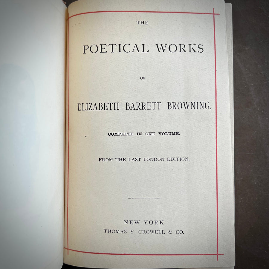 The Poetical Works of Elizabeth Barrett Browning