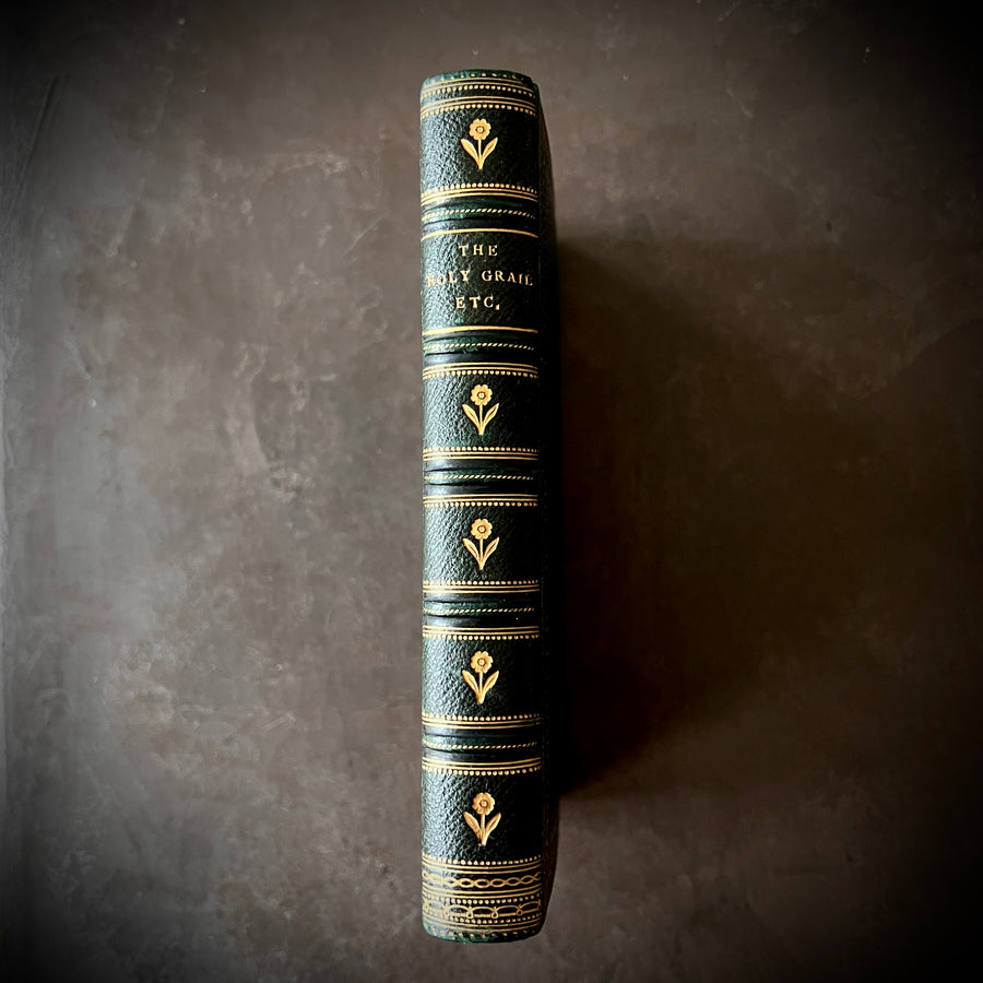 The Holy Grail & Other Poems by Alfred Tennyson(1870) – Fine Binding with Fore-Edge Painting | Strahan & Co., London